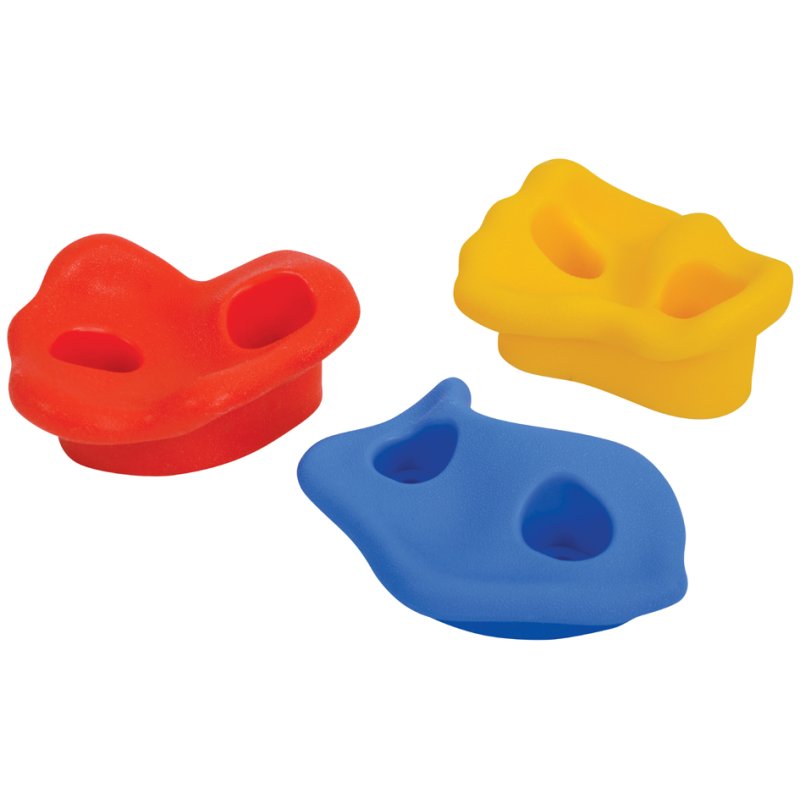 SCHILDKRÖT klimgreep-set, gekleurd geassorteerd, 12 stuks, 50 kg draagkracht