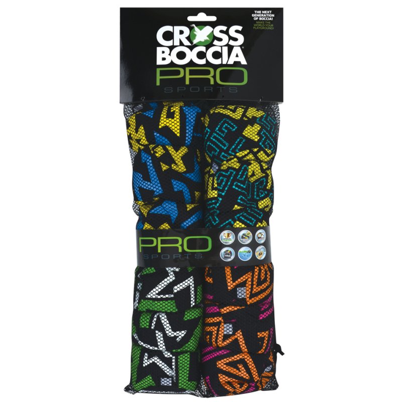 SCHILDKRÖT Crossboccia familypack Labyrinth, 4×3 sachets colorés, 80 mm, 115 g par boule