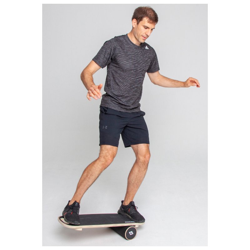 SCHILDKRÖT balance board Golf, solid wood, black, 735×280 mm