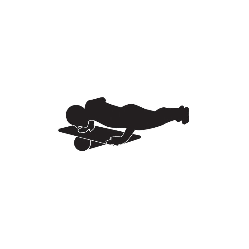 SCHILDKRÖT balance board Golf, solid wood, black, 735×280 mm