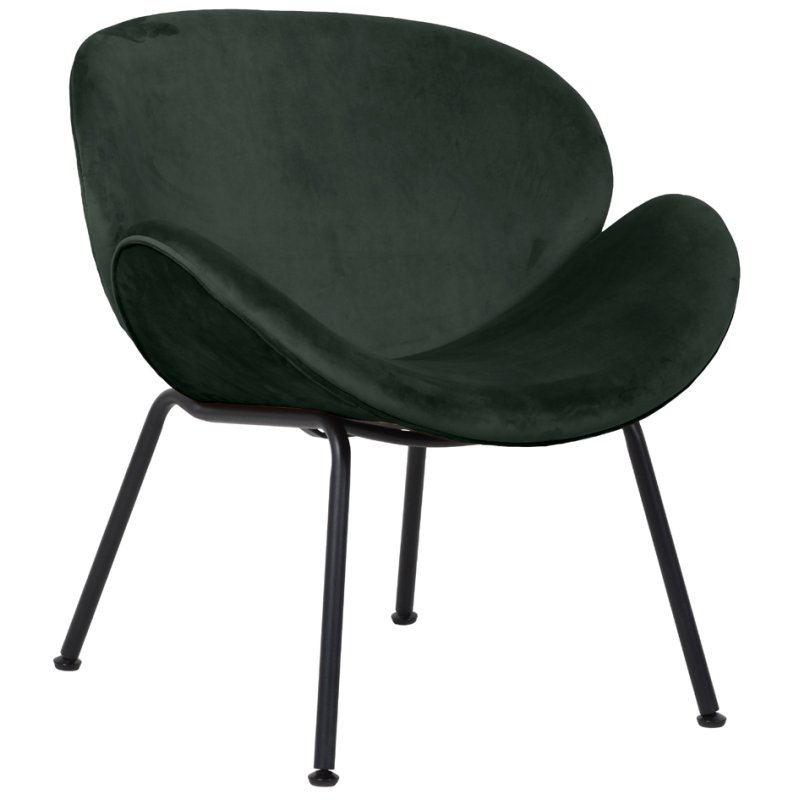 PAPERFLOW visitor armchair Smile, grey, 120 kg load capacity