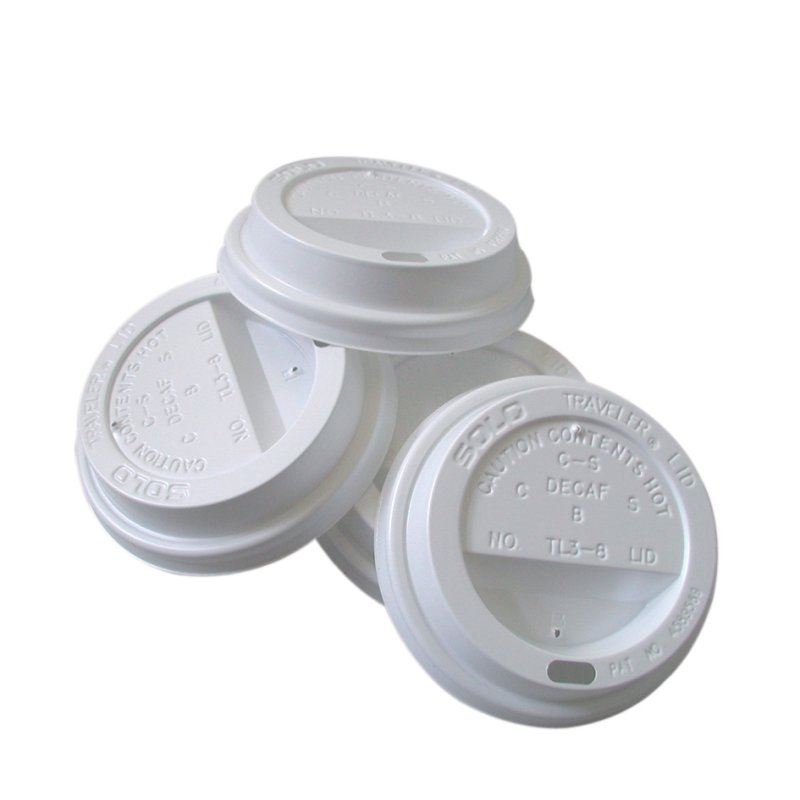 Eduscho deksel 0,2 l, polystyrol wit, 100 stuks