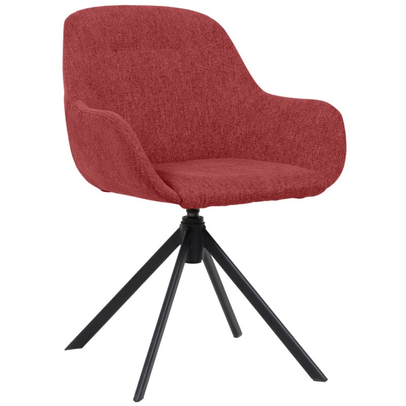 PAPERFLOW chaise de bureau pivotante Sira, rouge, 360° pivotant, 120 kg