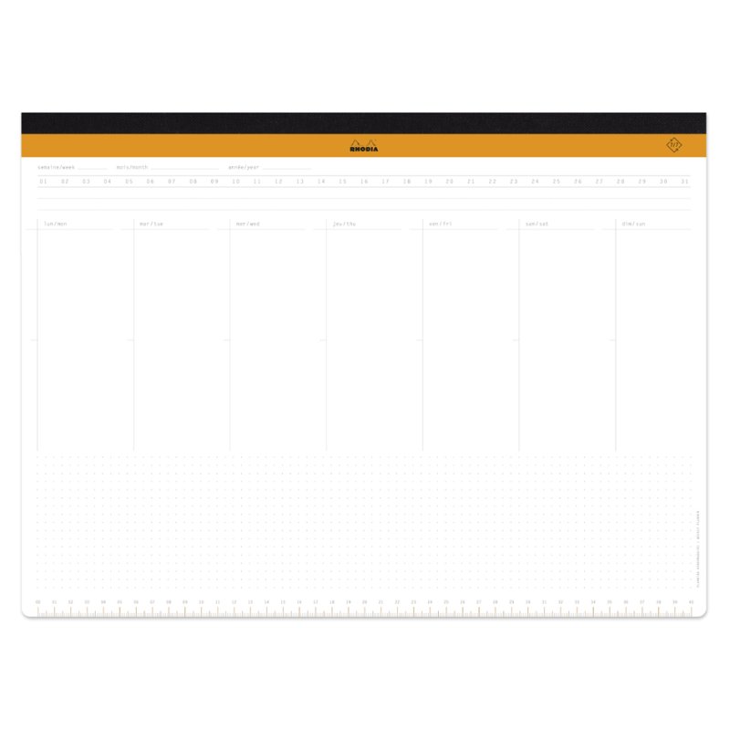 Sous-main papier RHODIA RHODIATIME, A2, microperformation, 60 feuilles