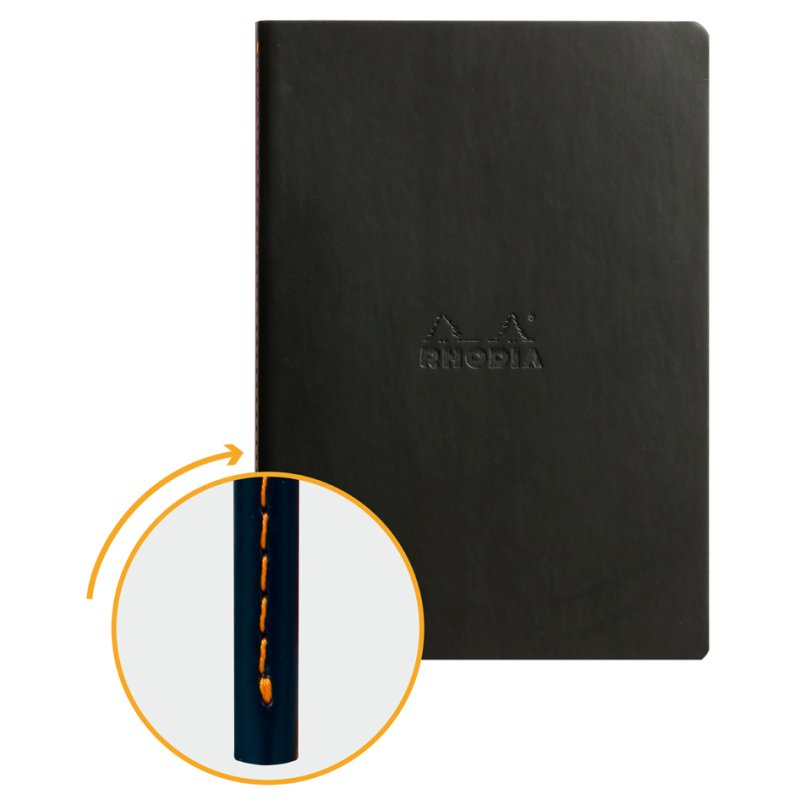 RHODIA bloc-notes RHODIARAMA A5, ligné, coquelicot, 32 feuilles