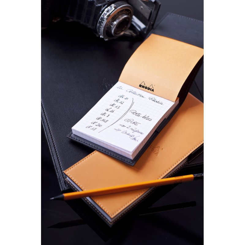 RHODIA bloc-notes No. 13, quadrillé, orange, 115×158 mm