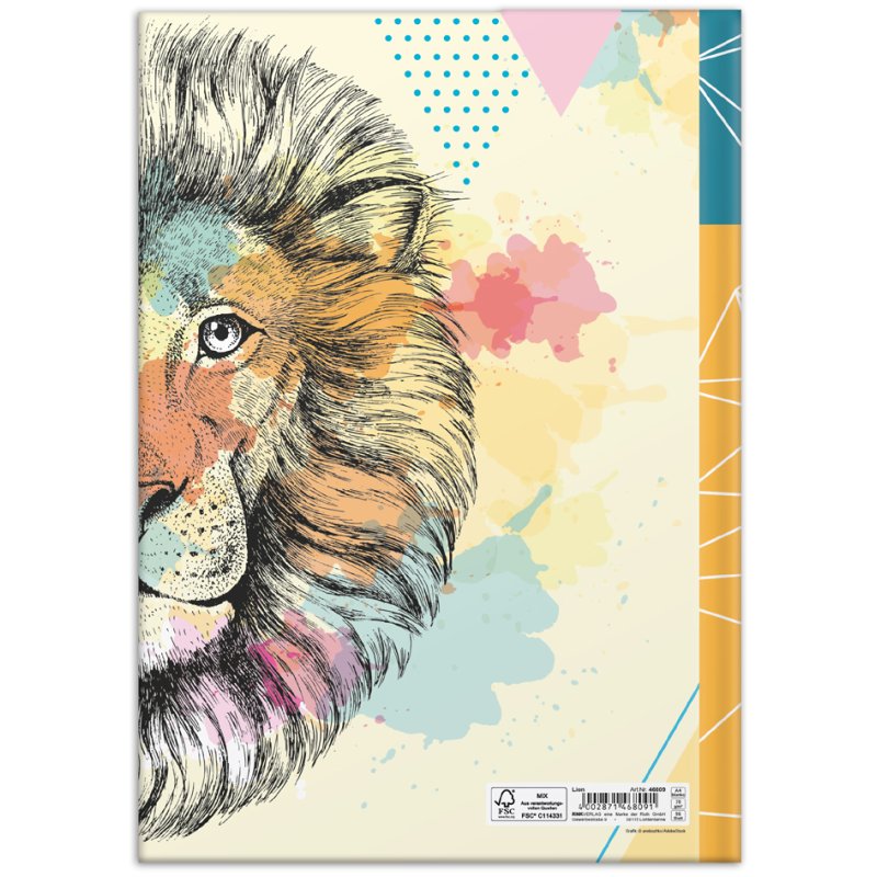 RNK Verlag carnet Neon, A4, blanc, couverture rigide