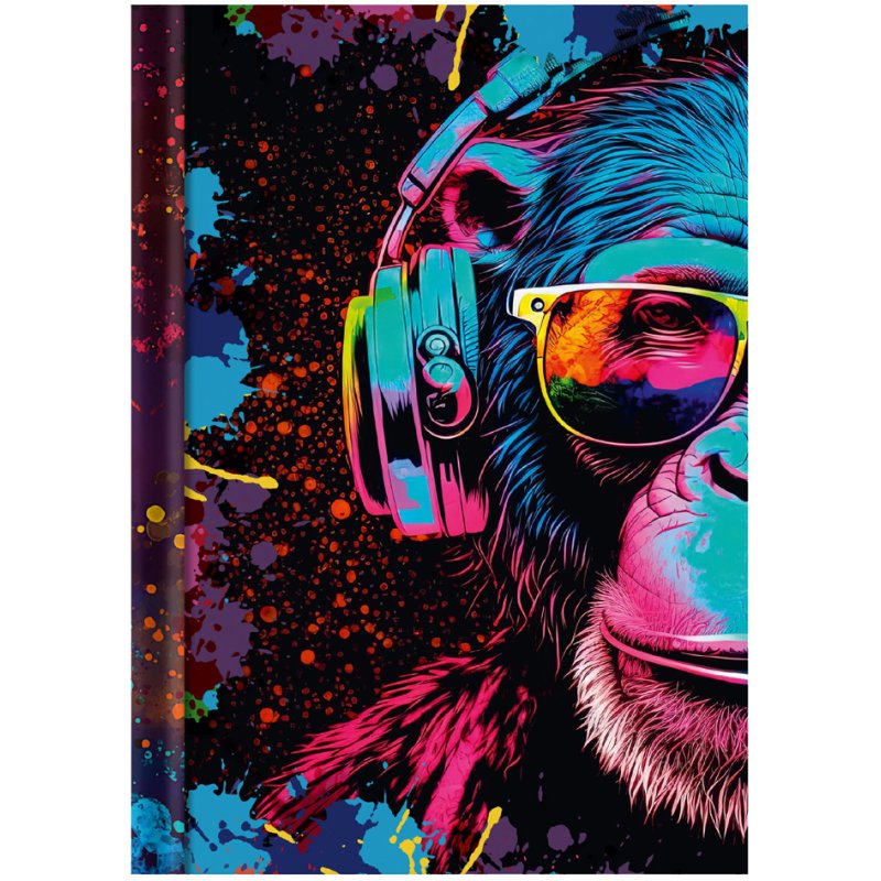 RNK Verlag carnet Neon, A4, blanc, couverture rigide