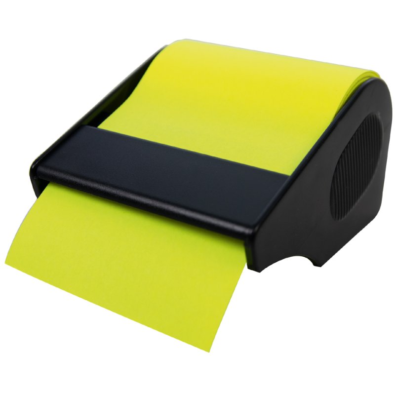 RNK Verlag bloc-notes adhésif recharge, jaune transparent, 60 mm × 10 m
