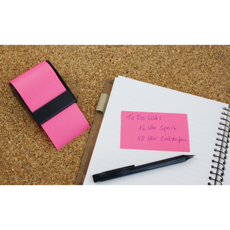 RNK Verlag bloc-notes adhésif recharge, jaune transparent, 60 mm × 10 m