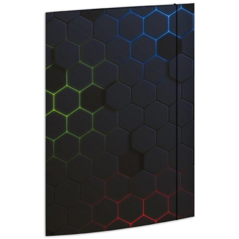 RNK Verlag chemise de dessin Hexagon A4, carton, avec élastique