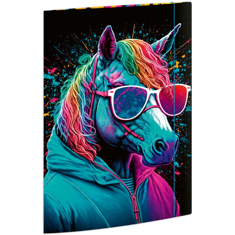 RNK Verlag chemise de dessin Hexagon A4, carton, avec élastique