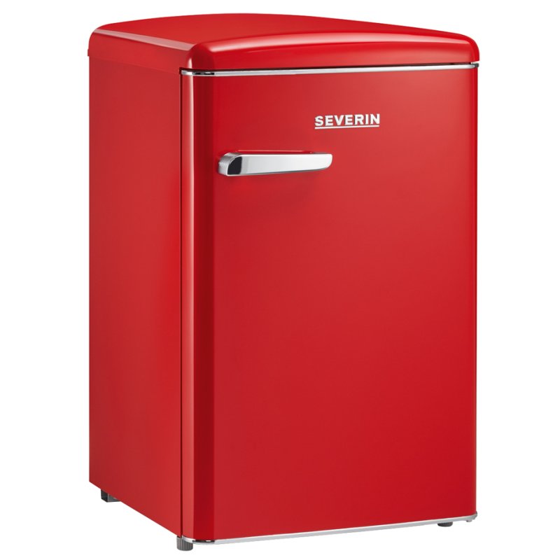 SEVERIN mini réfrigérateur rétro RKS 8830, rouge, éclairage LED, 55×57×87 cm