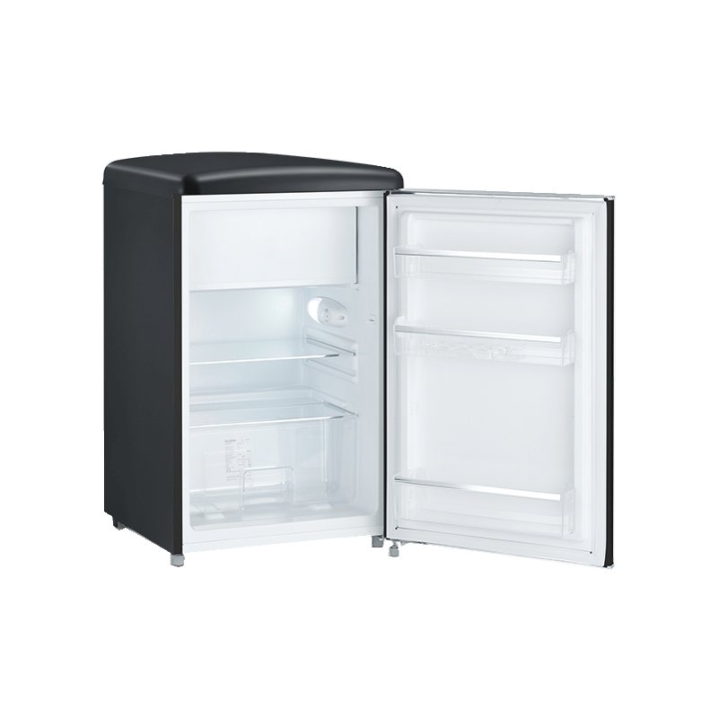 SEVERIN mini réfrigérateur rétro RKS 8832, noir, éclairage LED, 55×57×87 cm