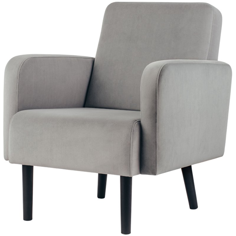 PAPERFLOW fauteuil LISBOA, revêtement velours, bleu