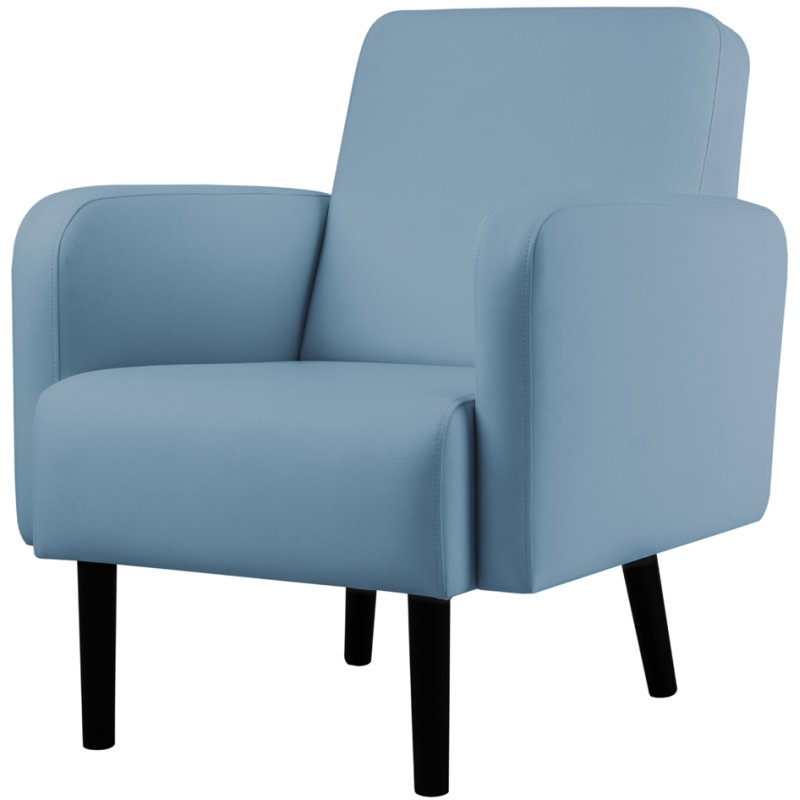PAPERFLOW fauteuil LISBOA, revêtement simili-cuir, gris