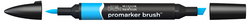 LEFRANC BOURGEOIS Promarker Brush, bordeaux, 2 punten, 3 stuks
