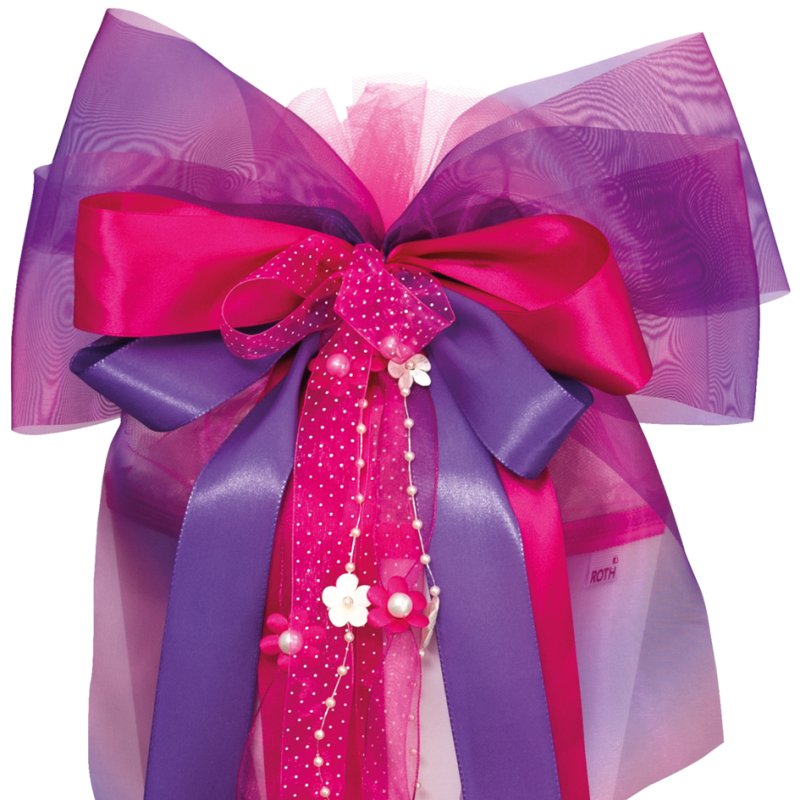 ROTH XXL schouderlint Purple Blooming, paars/roze, 63×32 cm