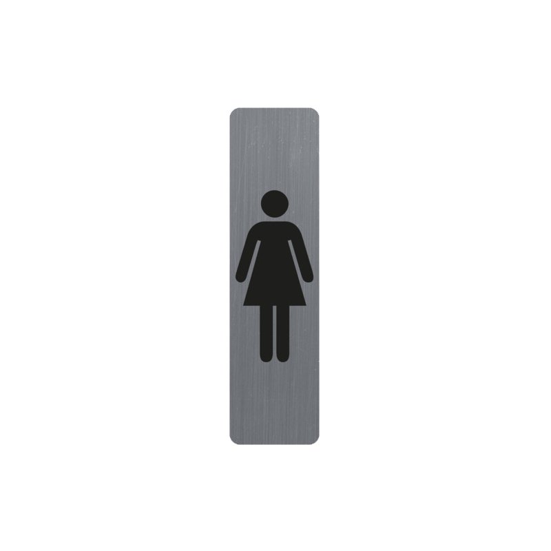 EXACOMPTA panneau Pousser, autocollant, aspect aluminium, 44×165 mm