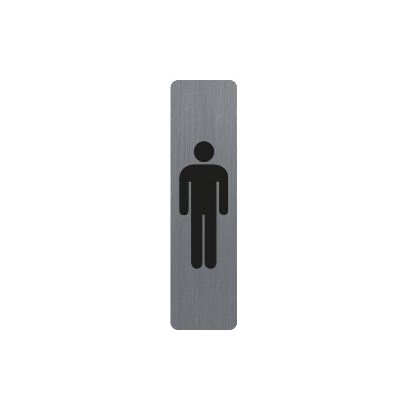 EXACOMPTA panneau Pousser, autocollant, aspect aluminium, 44×165 mm