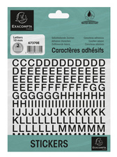 EXACOMPTA zelfklevende letters A-Z, 30 mm, zwart