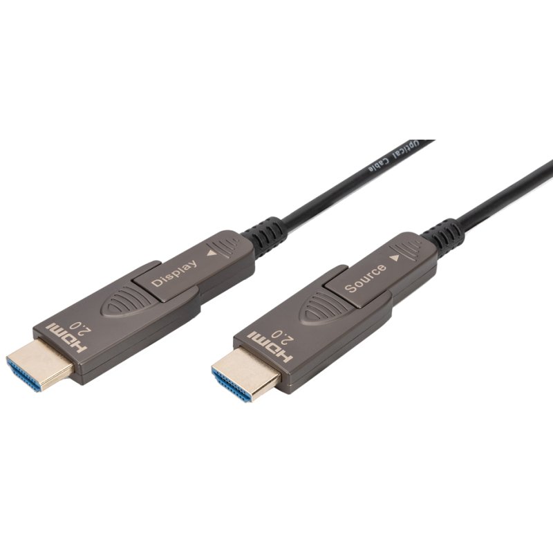 DIGITUS HDMI glasvezelkabel 4K, zwart, 15 m