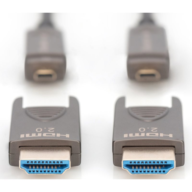 DIGITUS HDMI glasvezelkabel 4K, zwart, 15 m