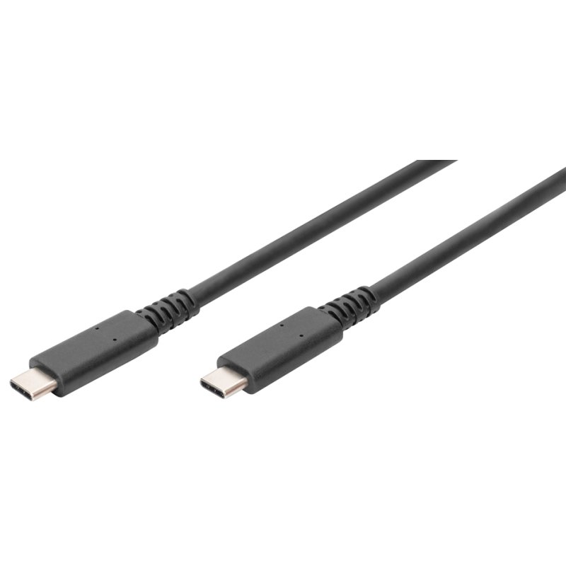 DIGITUS Câble USB 4.0 USB-C vers USB-C, noir, 0,8 m