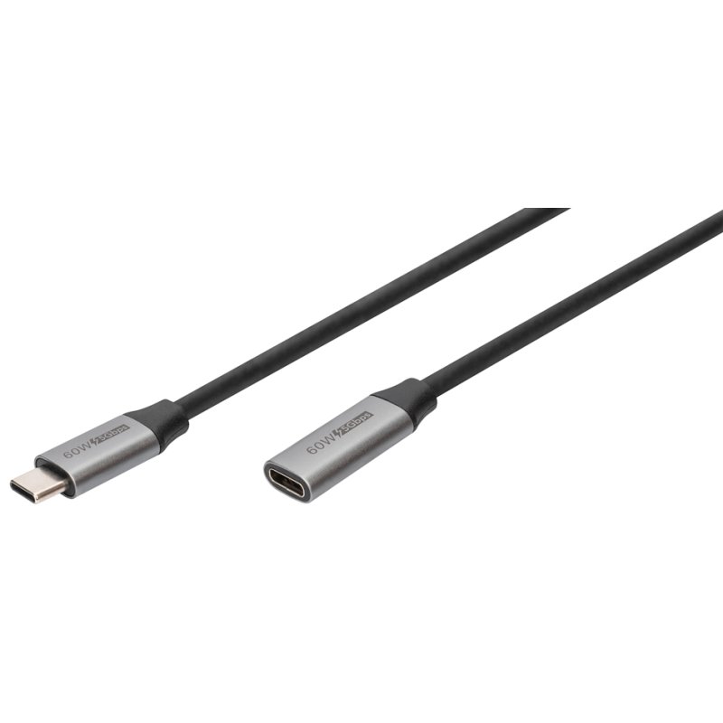 DIGITUS Câble d'extension USB 3.0 USB-C vers USB-C, 1,0 mètre, 5 Gbit/s