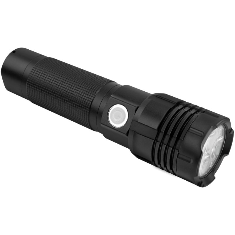 ANSMANN Lampe torche LED Pro 3000R, rechargeable, 3200 lumens, noir