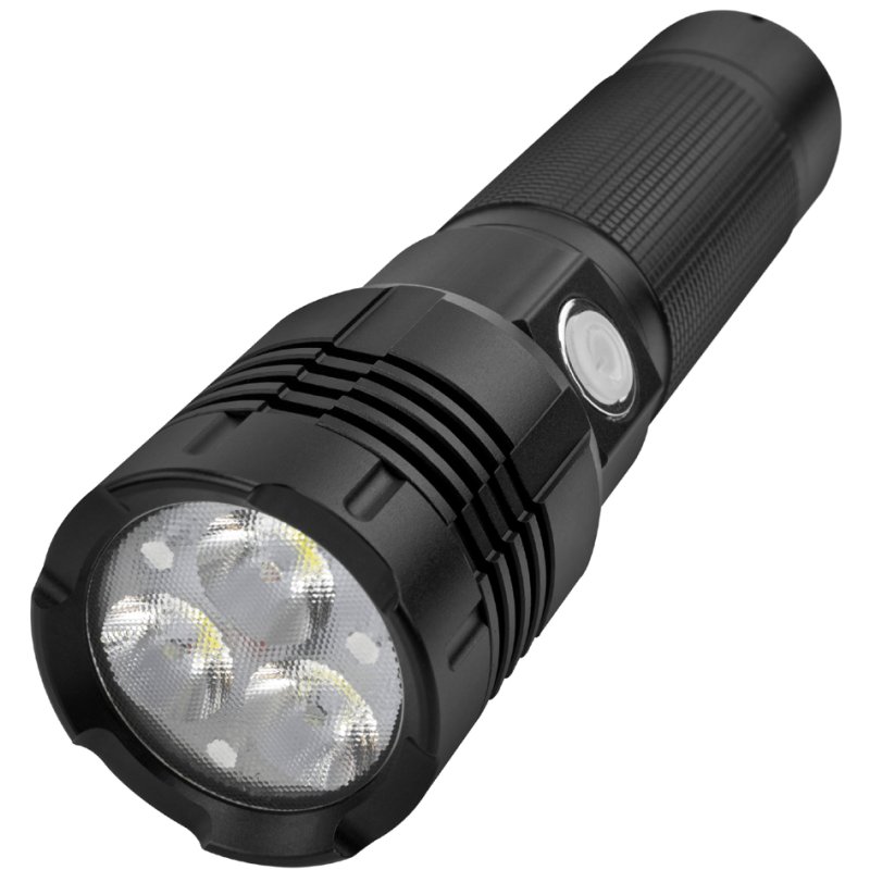 ANSMANN Lampe torche LED Pro 3000R, rechargeable, 3200 lumens, noir