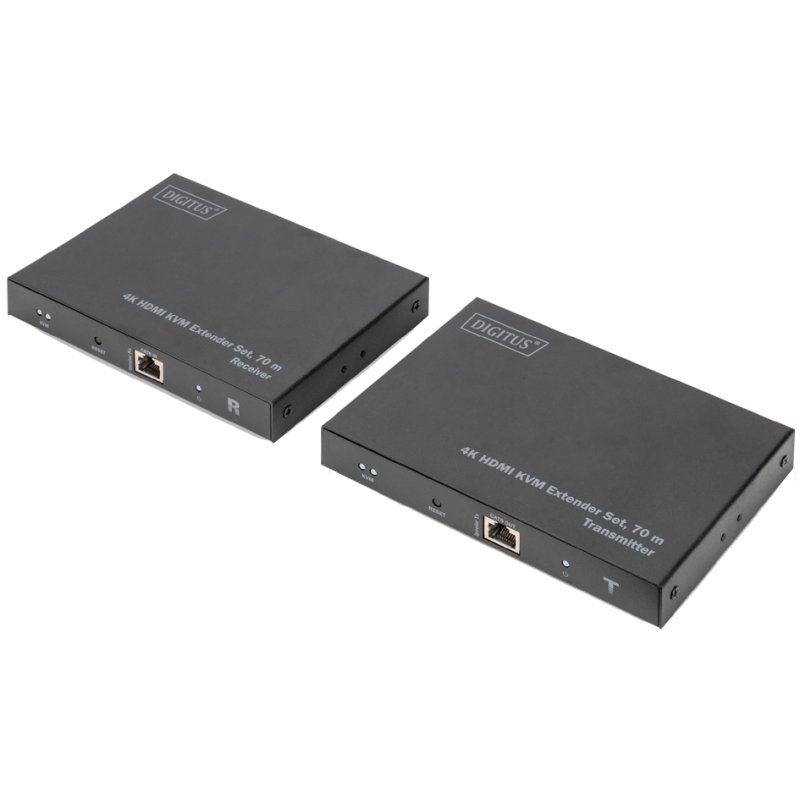 DIGITUS 4K HDMI KVM extender set, 70 meter bereik, 4K2K/60Hz