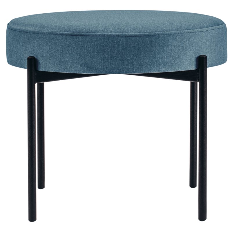 PAPERFLOW tabouret GAIA, rond, revêtement tissu, bleu