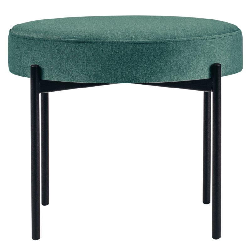 PAPERFLOW tabouret GAIA, rond, revêtement tissu, bleu