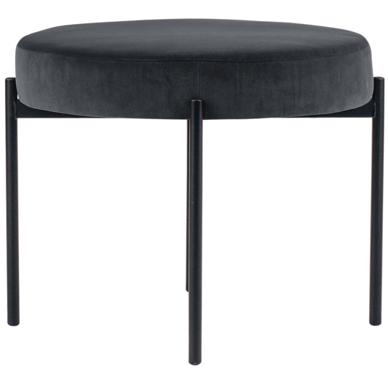 PAPERFLOW tabouret Gaia, rond, revêtement velours, couleur rouille