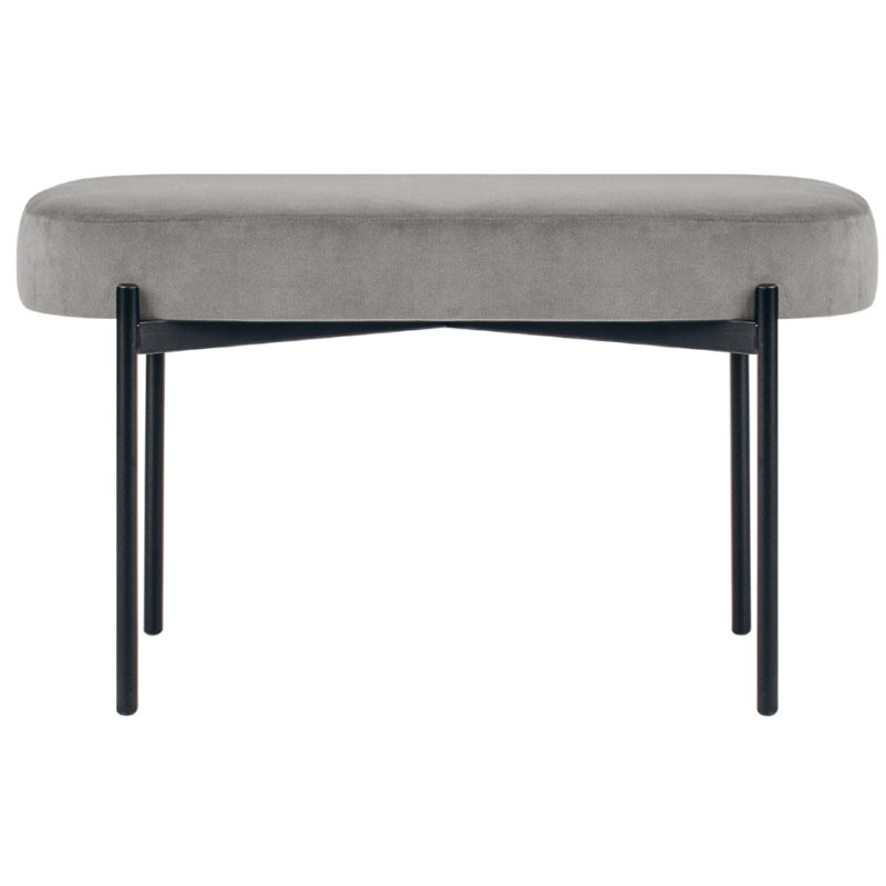 PAPERFLOW banquette Gaia, moyen, gris, 79×42×45,5 cm