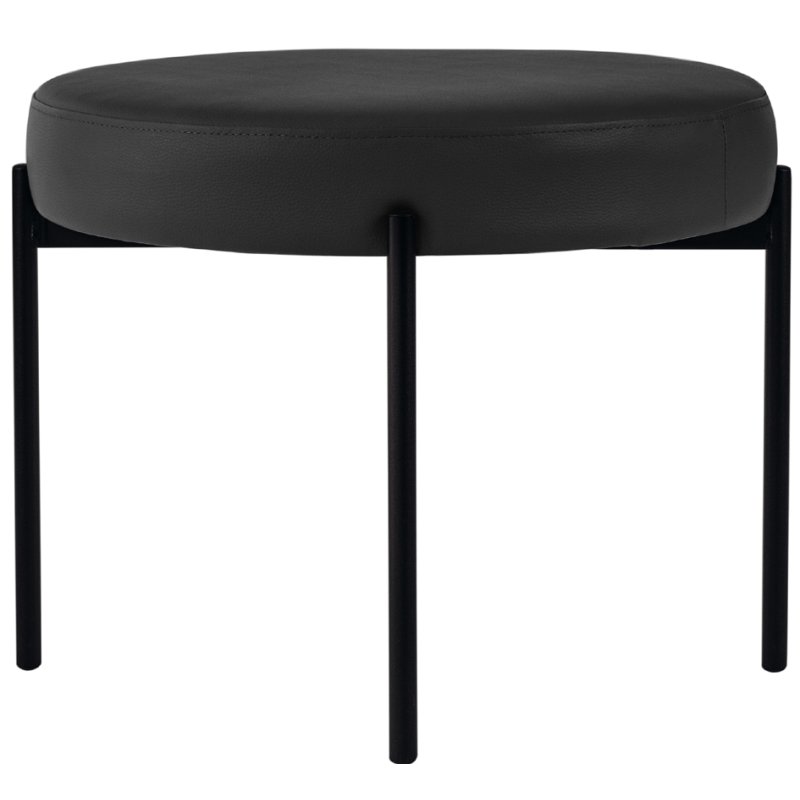 PAPERFLOW tabouret GAIA, revêtement en similicuir, orange, Ø 575 mm