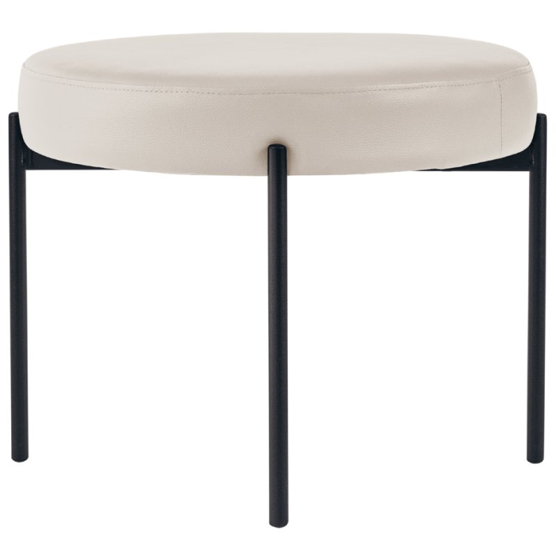 PAPERFLOW tabouret GAIA, revêtement en similicuir, orange, Ø 575 mm