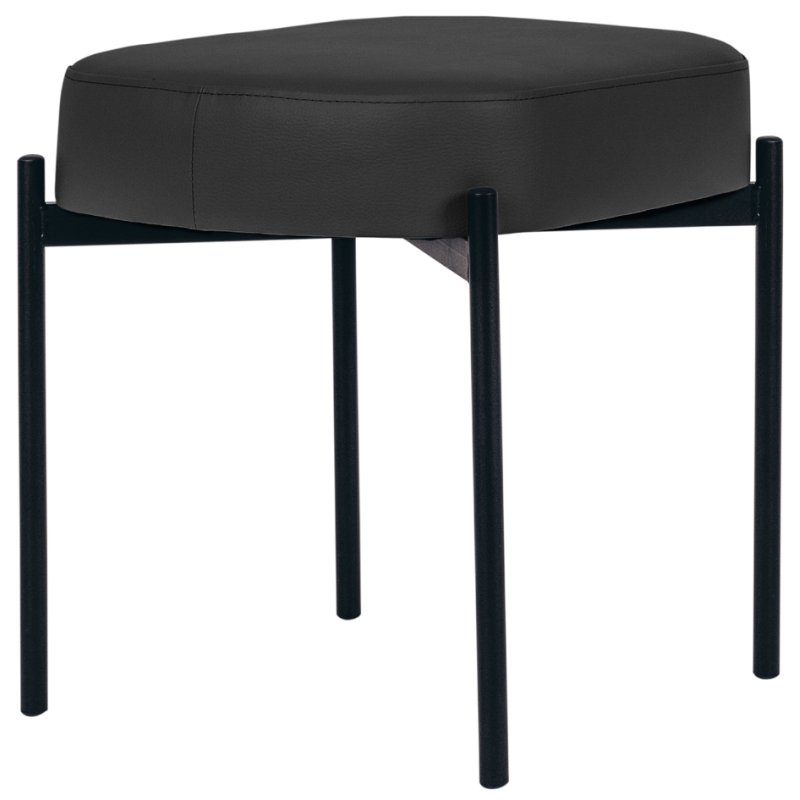 PAPERFLOW banquette GAIA, similicuir, gris souris, taille S
