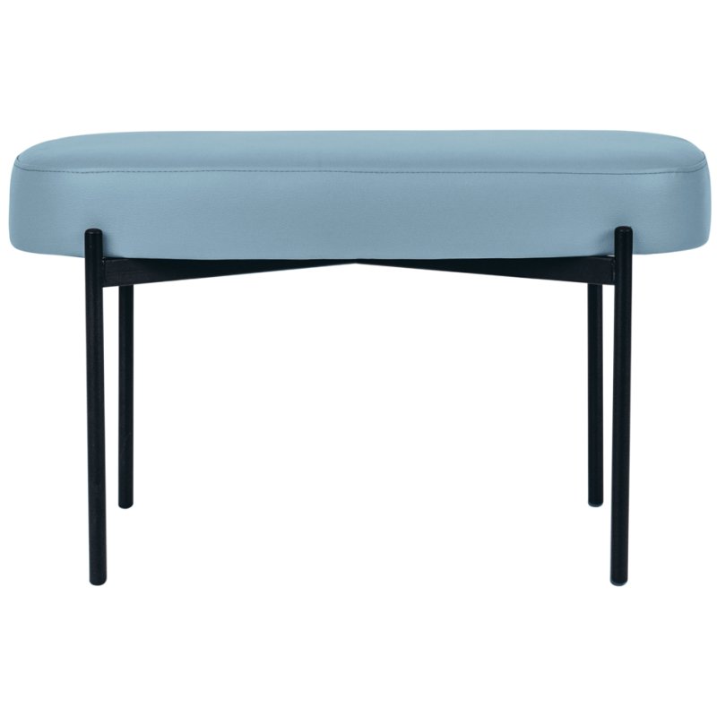 PAPERFLOW banquette GAIA, taille moyenne, simili-cuir, bleu