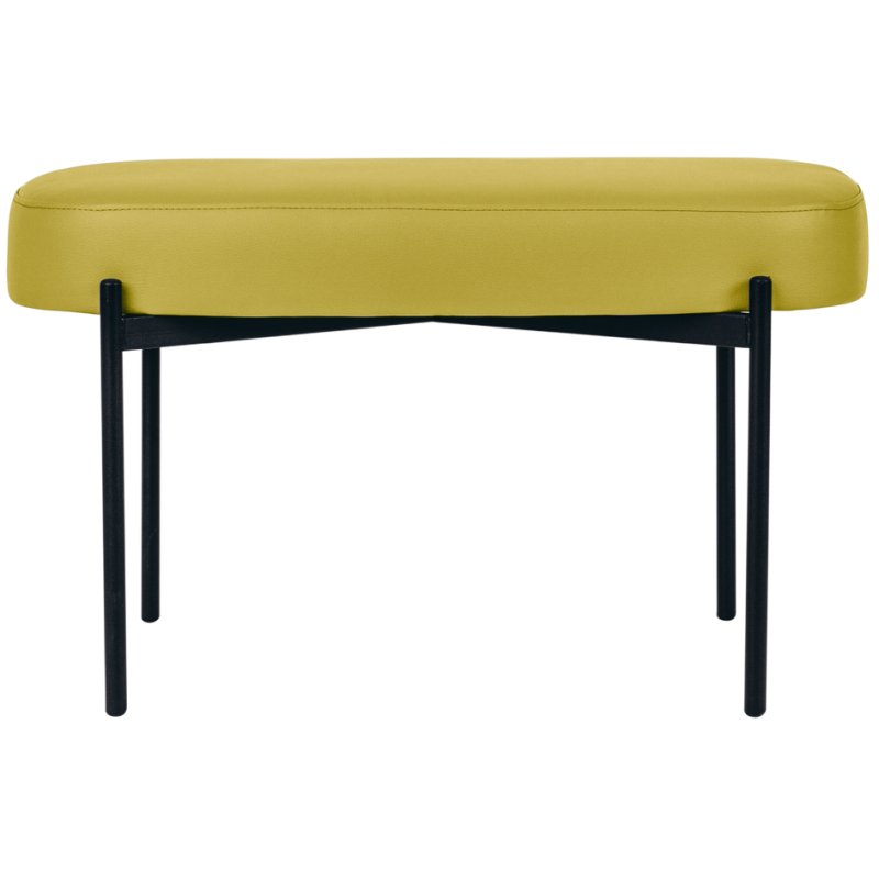 PAPERFLOW banquette GAIA, taille moyenne, simili-cuir, bleu