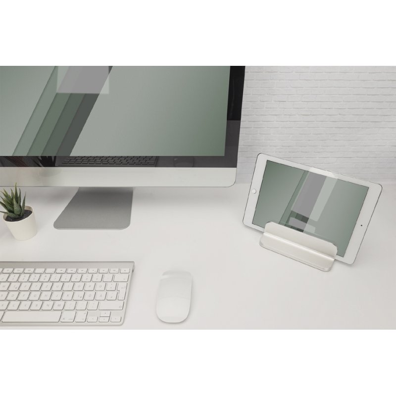 DIGITUS verticale laptopstandaard, aluminium, zilver, max 10 kg