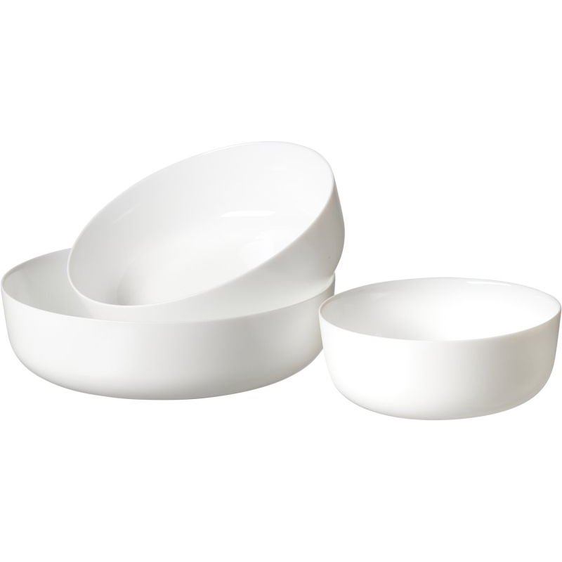 Ritzenhoff & Breker FRESH bowl set, 3-piece, opal glass, dishwasher safe