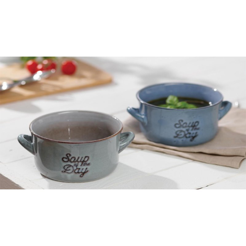 Ritzenhoff & Breker bol à soupe Tasty, gris, 570 ml, grès