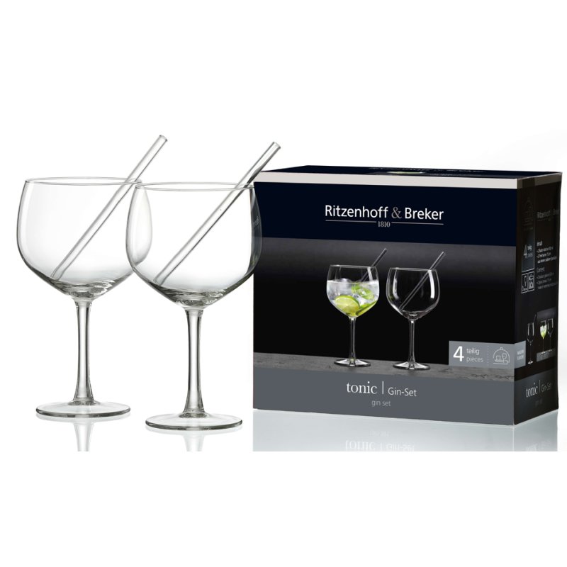 Ritzenhoff & Breker ensemble gin-tonic TONIC, 4 pièces, verre, lave-vaisselle