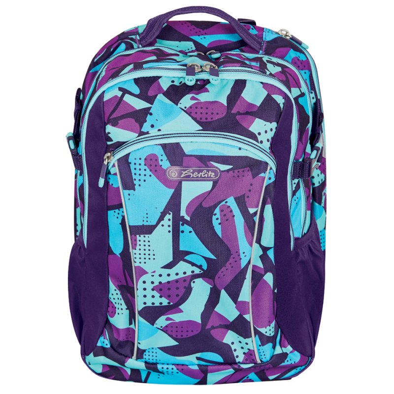 herlitz Sac à dos Ultimate Camouflage Mauve, matériau recyclé, 24 L
