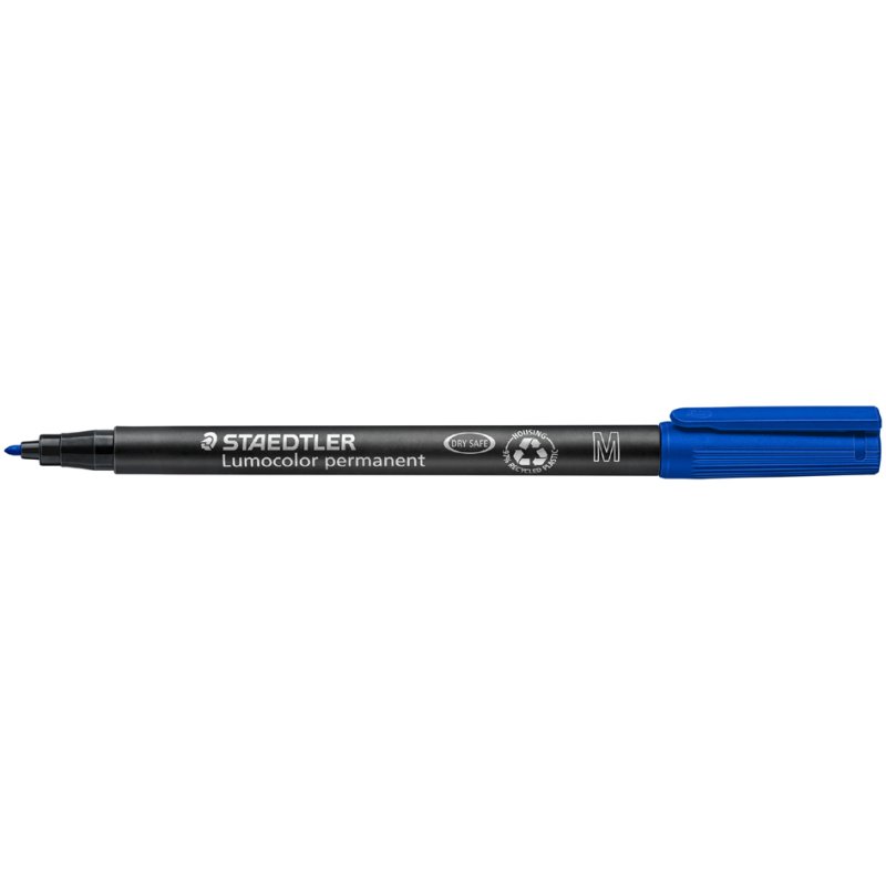STAEDTLER Lumocolor permanente marker, navulbaar, blauw, 1,0 mm
