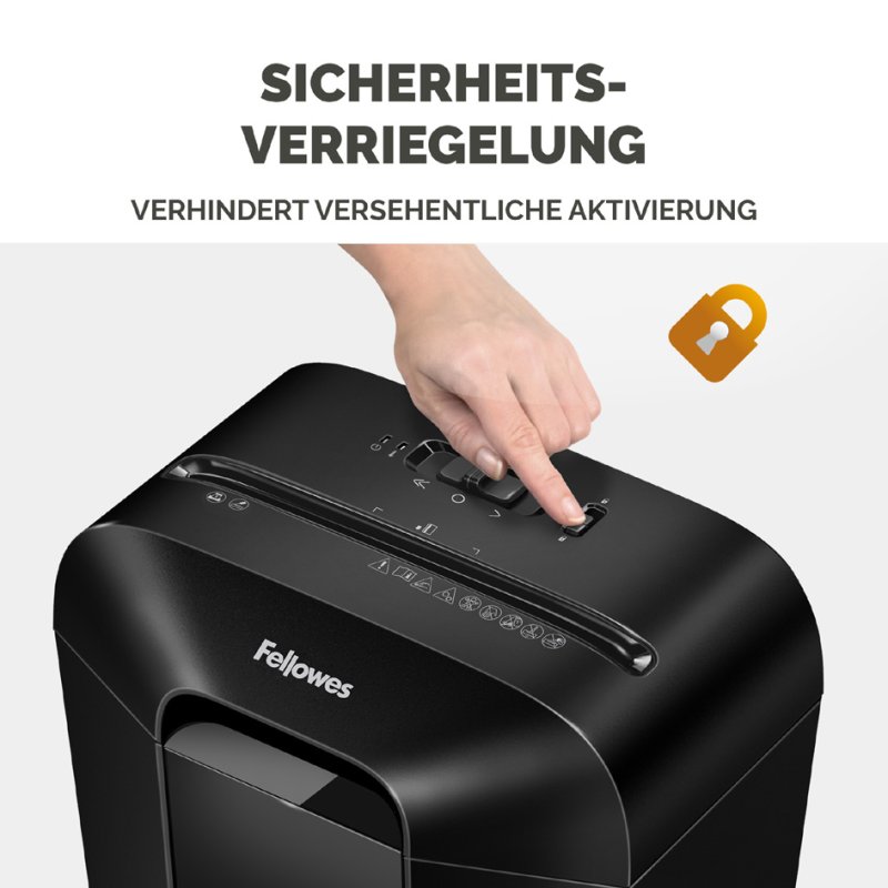 Fellowes destructeur papier Powershred LX41, 8 feuilles, P-4/T-4, noir
