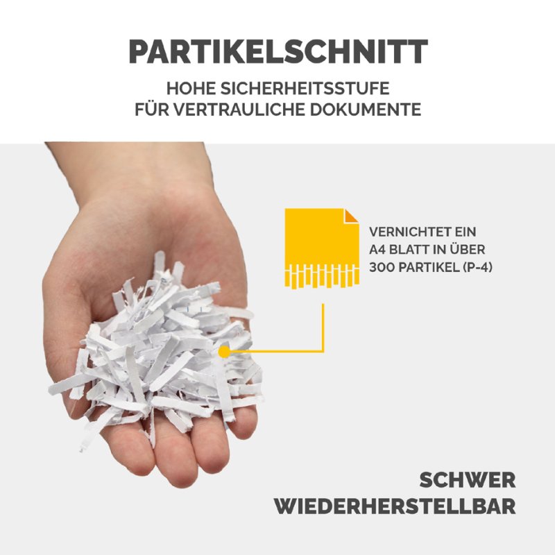 Fellowes destructeur de papier Powershred LX25, 6 feuilles, P-4, blanc