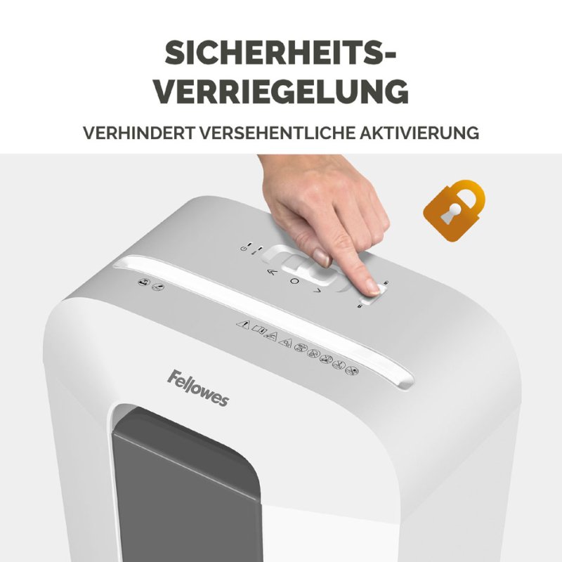 Fellowes destructeur de papier Powershred LX50, 9 feuilles, 17 litres, noir